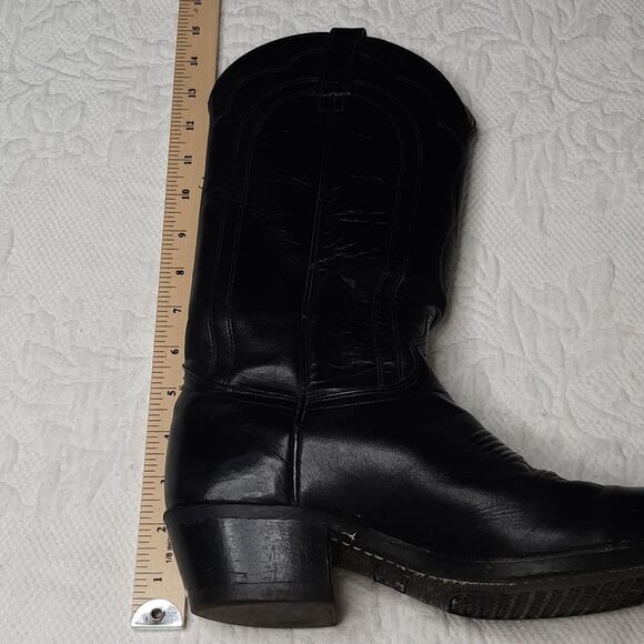 J. CHISHOLM Black Leather Boots - Picture 15 of 16